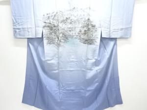 アンティーク　山水風景模様男物長襦袢